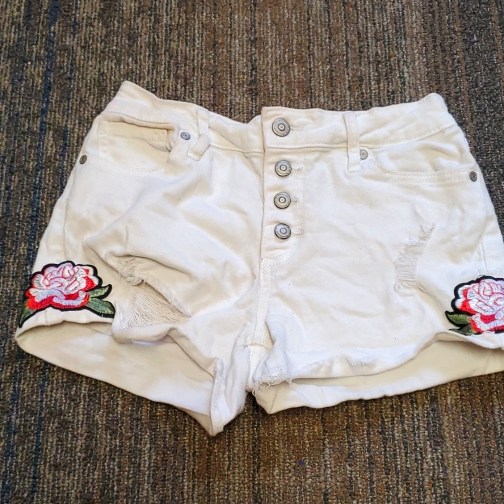 White short shorts from No Boundaries